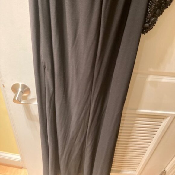 Faviana Glamour black embellished cold shoulder gown - Picture 7 of 7